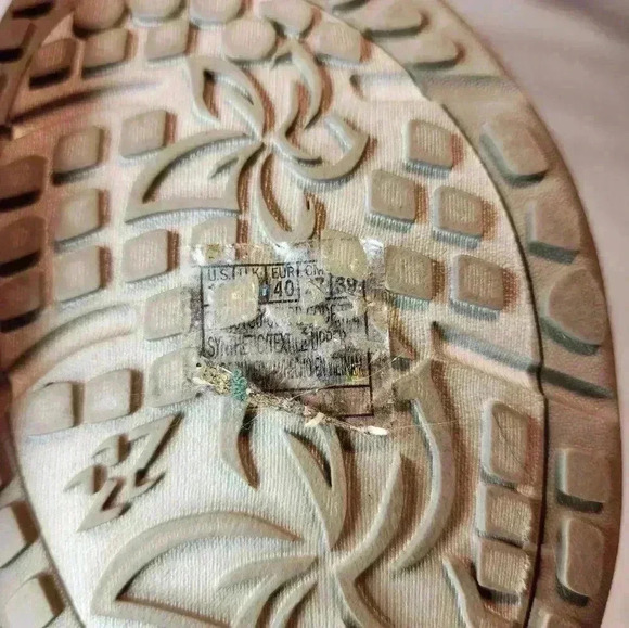 Skechers Women's Reggae Slim Vacay Sandals Taupe Aqua Tan Size 10 Memory Foam - Picture 7 of 7